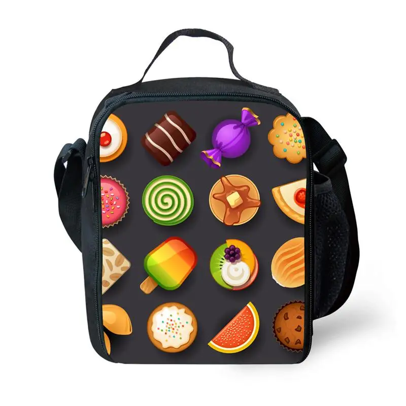 

Модная Портативная сумка для пикника с принтом фруктов и салатов, Детская изоляционная сумка для ланча, термоизоляционный Ланч-бокс для дев...