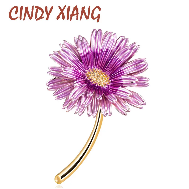 CINDY XIANG, с ромашками, эмалированное, на булавке, летняя модная брошь для женщин и мужчин, унисекс, броши, Подсолнух, аксессуары, 3 цвета на выбор, новинка