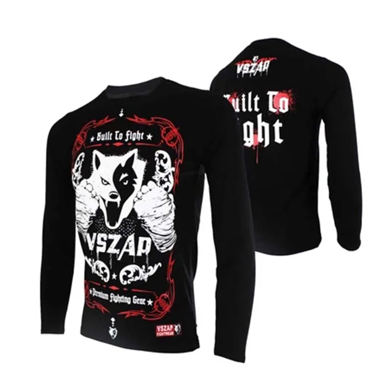 Толстовка для тренировок по боксу эластичная спортивная одежда реглан Муай Тай