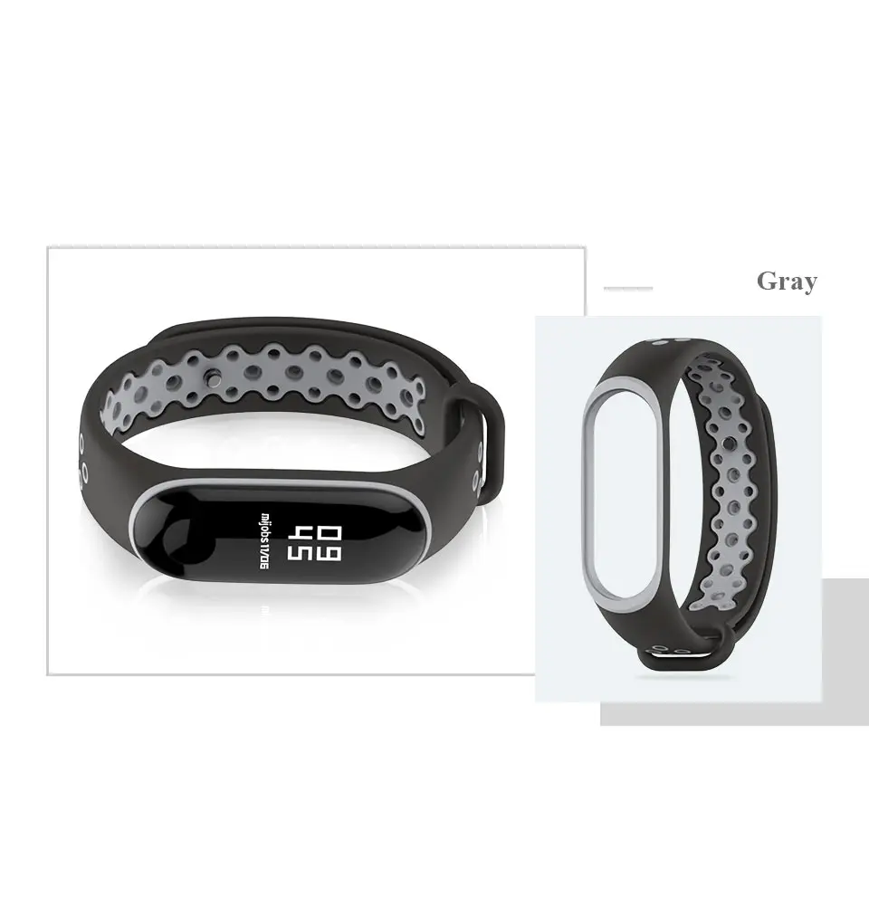 Mi jobs Sport mi Band 3 ремешок на запястье для Xiaomi mi Band 3 Band 3 Смарт-часы браслет для Xiaomi mi Band 3 силиконовый браслет