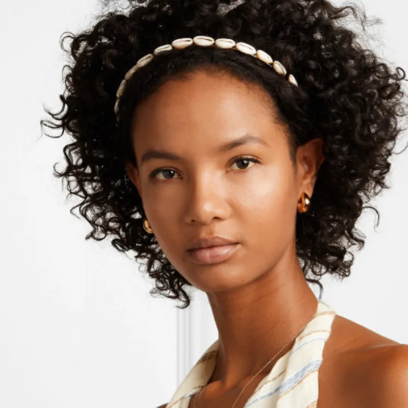 Головная повязка в стиле бохо с натуральным пресноводным жемчугом барокко