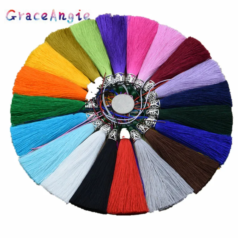 

GraceAngie 10pcs/pack Metal Hollow 9CM Tassel DIY Jewelry Accessories Affordable Chinese Style Decorations