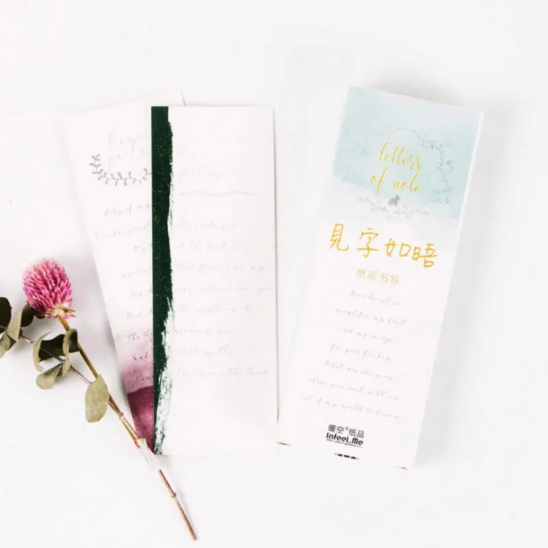 Бумажные закладки с буквенным алфавитом 30 шт./корт Детские Канцелярские