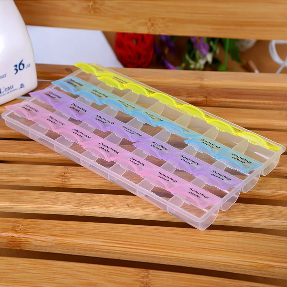 7 дневная коробка для таблеток медицинский диспенсер органайзер еженедельного