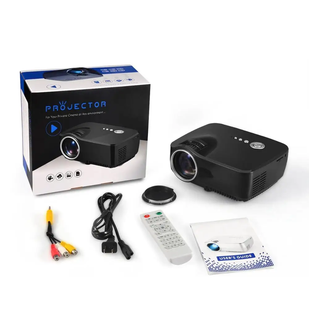 GP70 Simplebeamer Мини СВЕТОДИОДНЫЙ Проектор ПОЛНАЯ Поддержка HD 1080 P HDMI/USB/AV/SD/VGA для