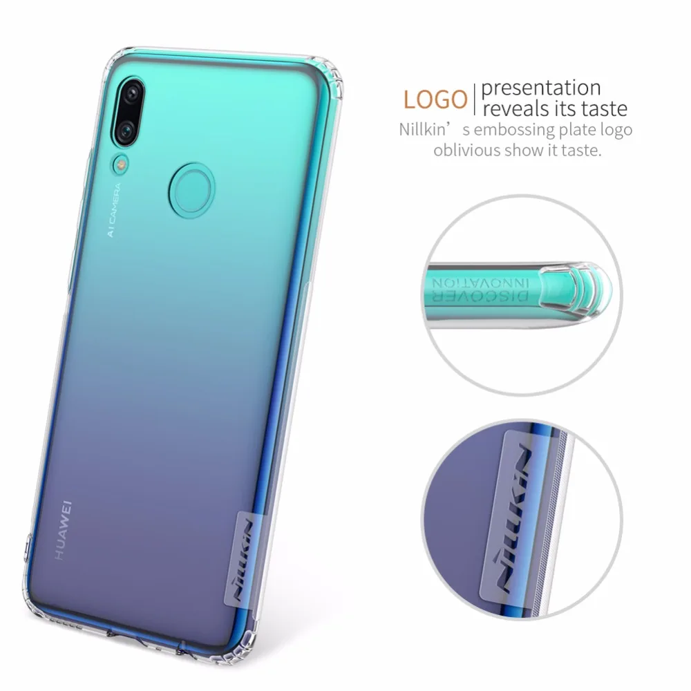 Чехол NILLKIN для huawei P Smart, чехол из ТПУ, прозрачный мягкий чехол для huawei P Smart