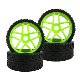 4 шт. резиновые шины для радиоуправляемых автомобилей 1/8 мм 17 мм|rc 1/8|17mm hex adapterplastic