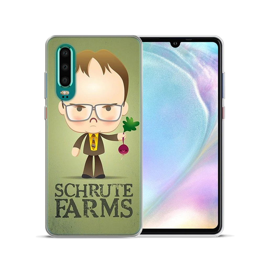 Мягкий чехол из тпу с изображением майкла скотта для Huawei P8 P9 P10 Plus P20 Lite P30 Pro Mate 10 20