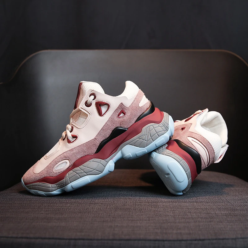 Женские кроссовки на платформе дышащие женская обувь B100 весна 2019 | Обувь