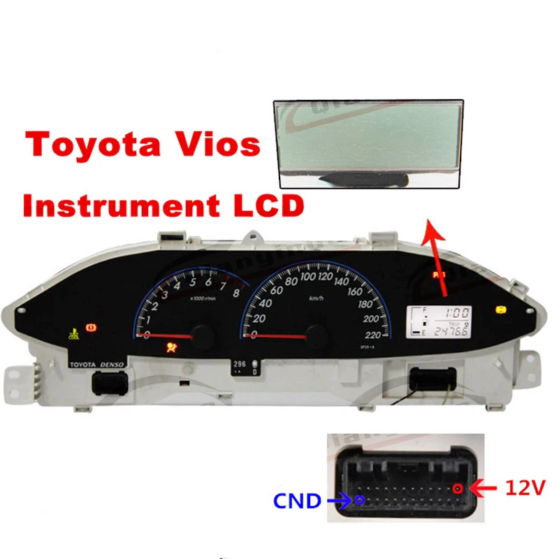 Qianyinuo приборная панель ЖК-экран для Toyota Vios приборного кластера(2008-2012