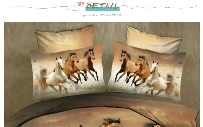 Pentium Horse 3D постельные принадлежности набор король Твин Королева размер Семейный диван покрывало Роскошное Одеяло Набор стеганное одеяло лист
