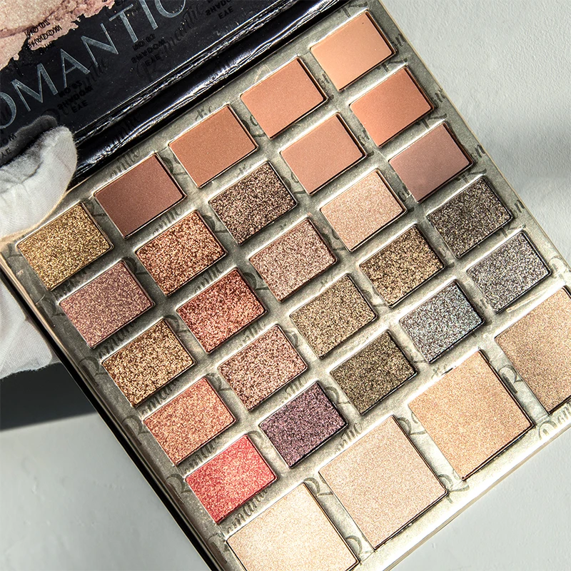 Красивая блестящая палитра теней для век 29 цветов матовая Мерцающая стойкая