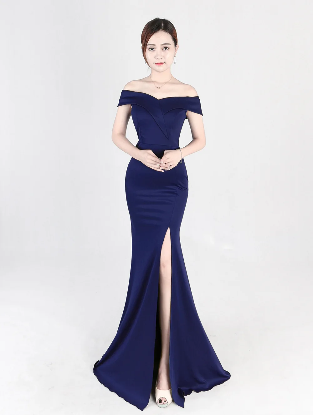 Sexy Deep dresses woman party night 2020 Backless Off Shoulder Split mermaid prom dress Evening Gown Party Dress | Свадьбы и