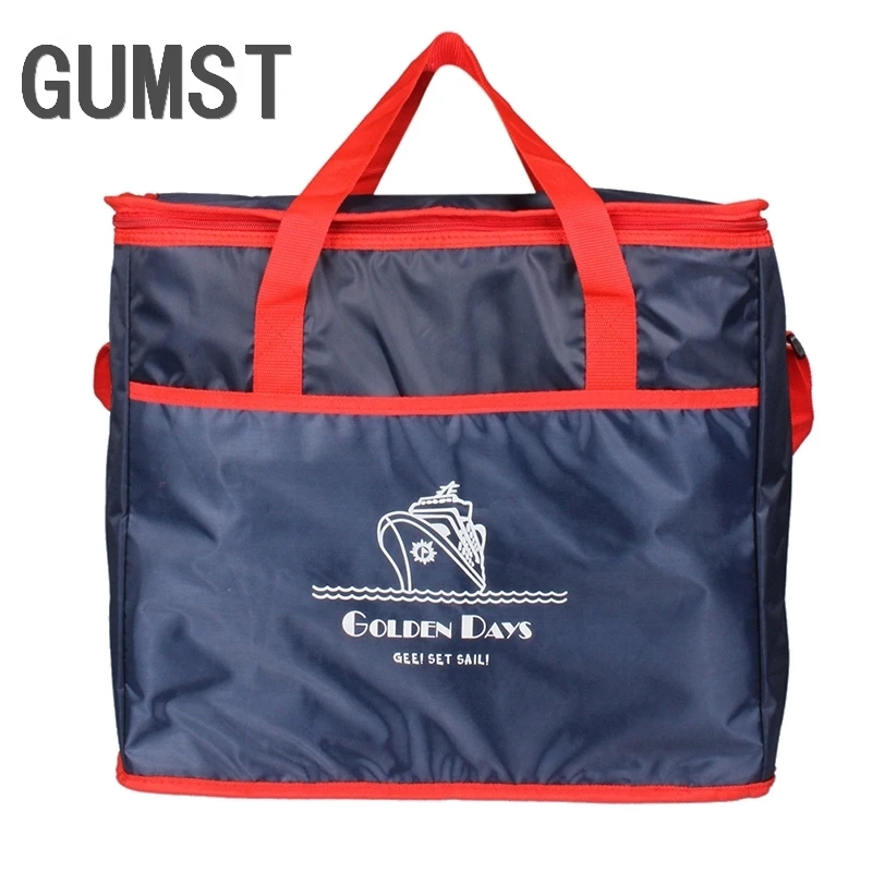 GUMST Extra Large Thickening Cooler Bag Ice Pack Insulated Lunch Bag Cold Storage Bags Fresh Food Picnic Container