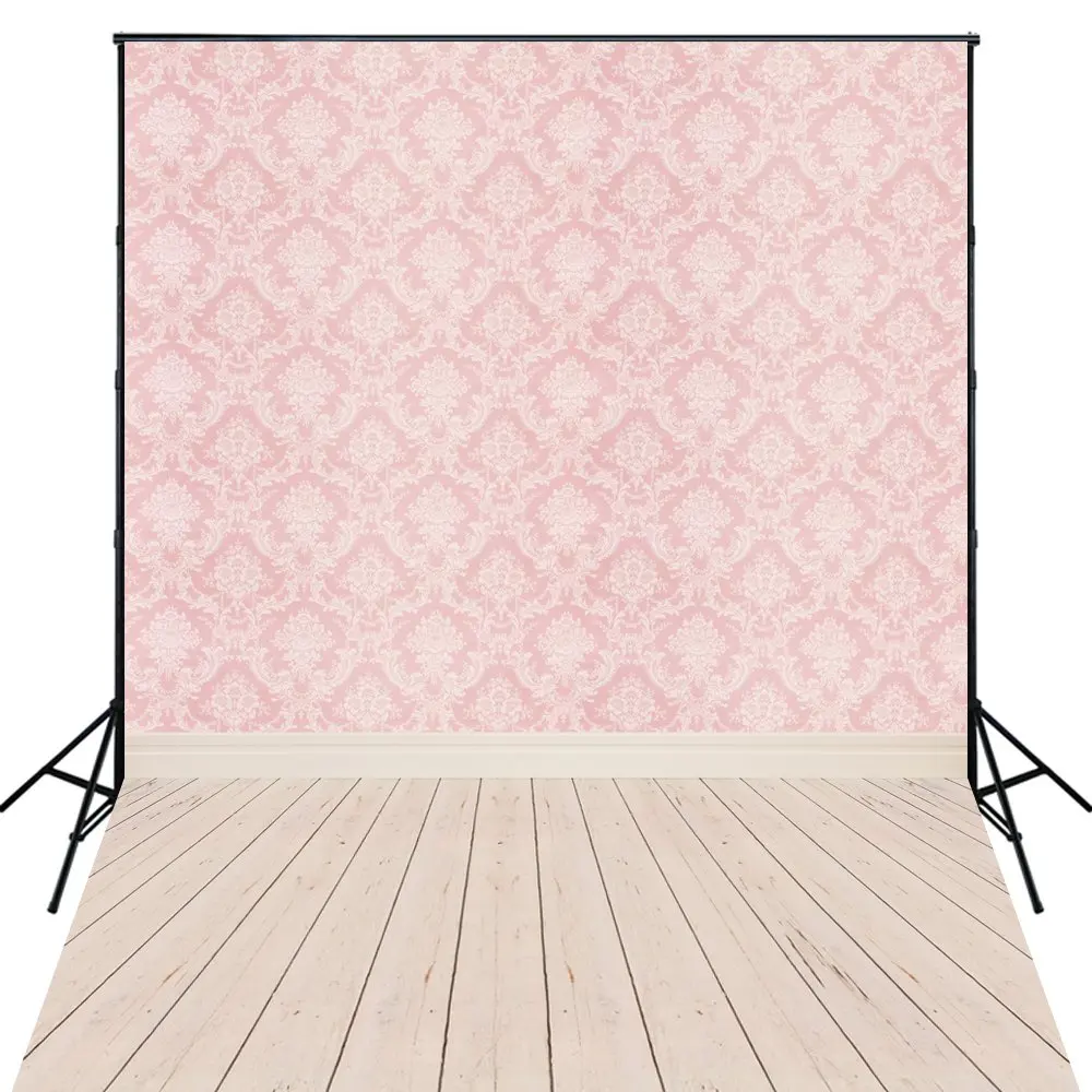 5x7ft розовый фон для фотосессии Дамаск студийной фотосъемки|Фон фотосъёмки| |