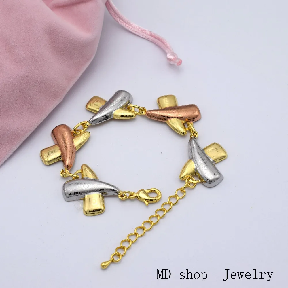 Модные высококачественные украшения комплект Италия 750 золотые серьги Цепочки и