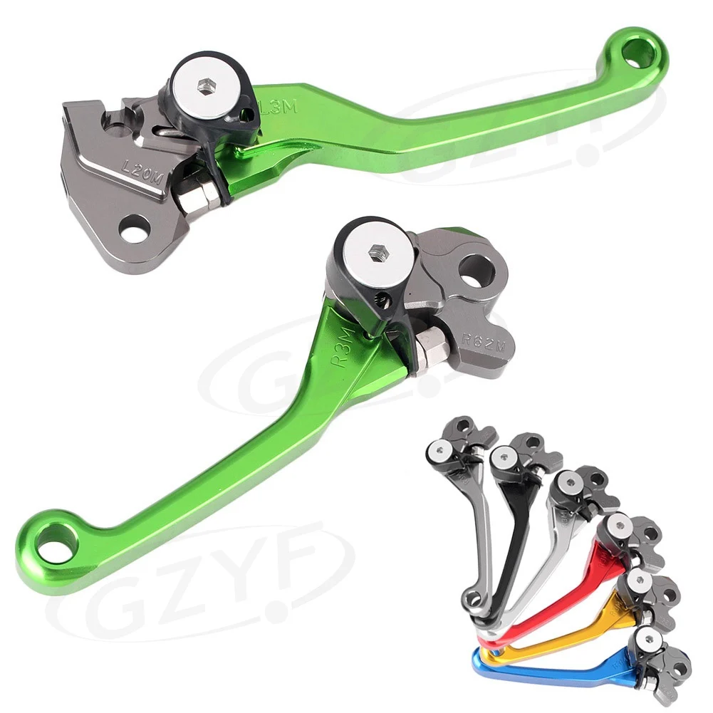 Рычаги тормозной муфты CNC для Kawasaki KX65 2000-2016 и KX125 2000-2005 KX250 2000-2004 KX250F 2004 Для RMZ450 2005-2016