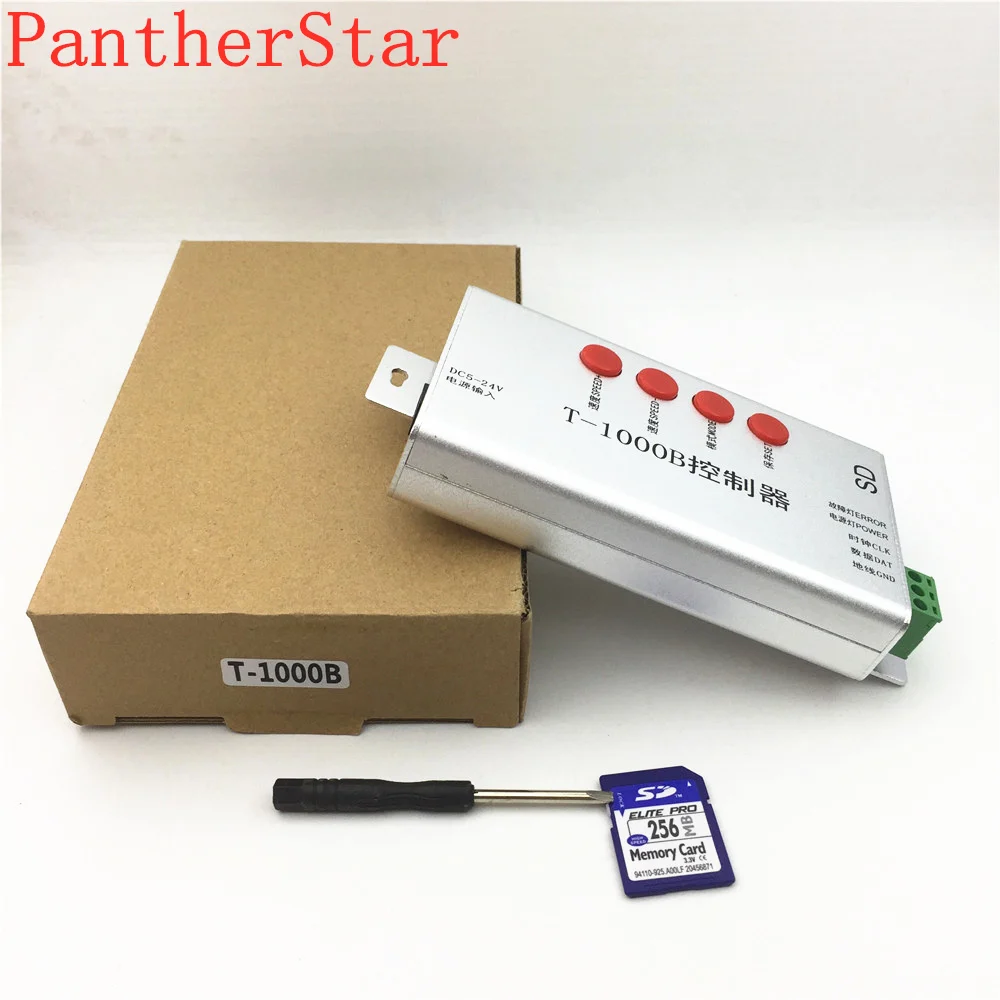 Бесплатная доставка DC5V-24V T1000B SD карты WS2801 WS2811 WS2812B LPD6803 8806 светодиодный полосы T-1000B