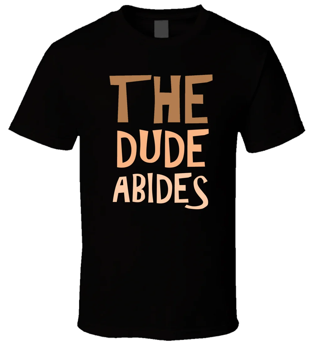 В Dude abides БОЛЬШОЙ ЛЕБОВСКИ 3 Для мужчин футболка Cool Повседневное гордость унисекс