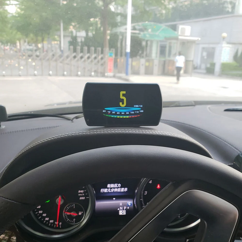OBD2 HUD Дисплей автомобиля скорость воды Температура Скорость метр дисплей проектор OBDSPACE P12 цифровой бортовой компьютер