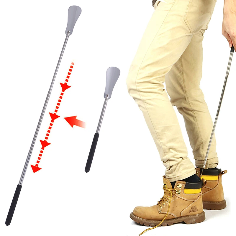Stainless Steel Metal Shoehorn Professional Adjustable Handle Shoe Horn high quality | Обувь