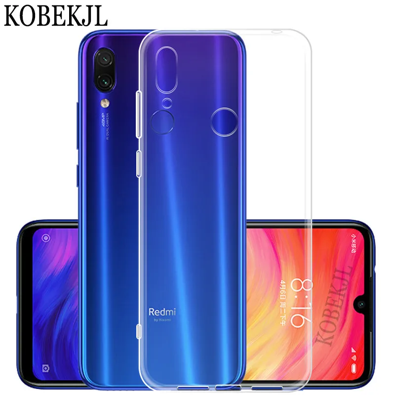 Чехол для Redmi Note 7 чехол Xiaomi Мягкая силиконовая задняя крышка телефона Note7 Pro Global Case