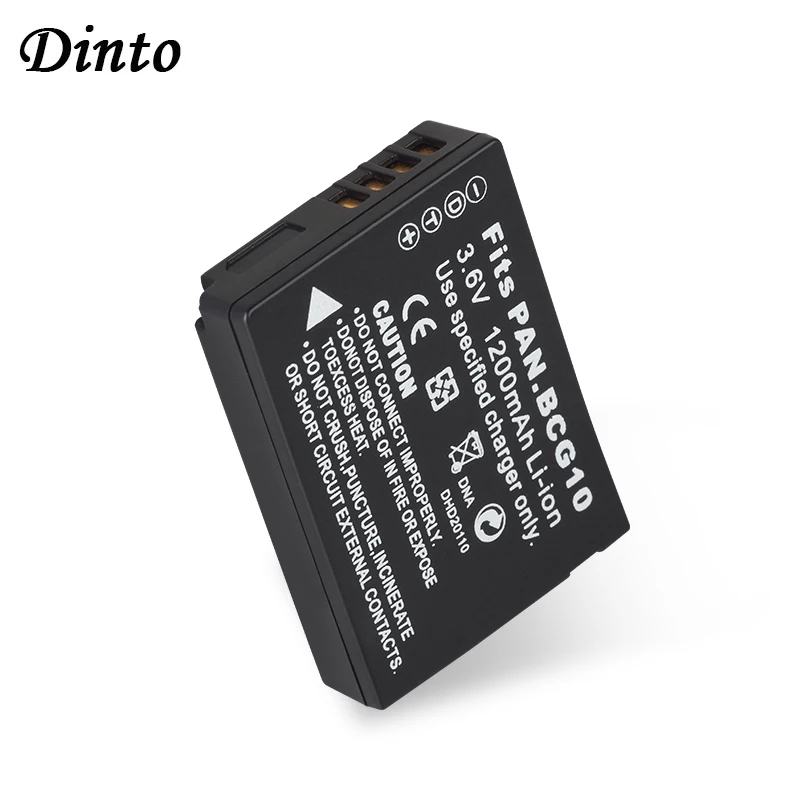 DINTO 1200 мА/ч DMW BCG10 DMWBCG10 ДМВ BCG10E Камера Батарея для цифрового фотоаппарата Panasonic Lumix