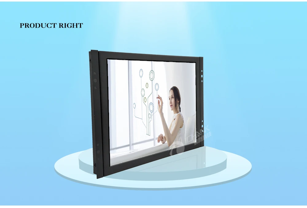 ZK100TC-V59/10 дюймов 800x600 HDMI VGA металлический чехол Встроенный Открытый каркас настенный ПК промышленный сенсорный монитор ЖК-экран дисплей