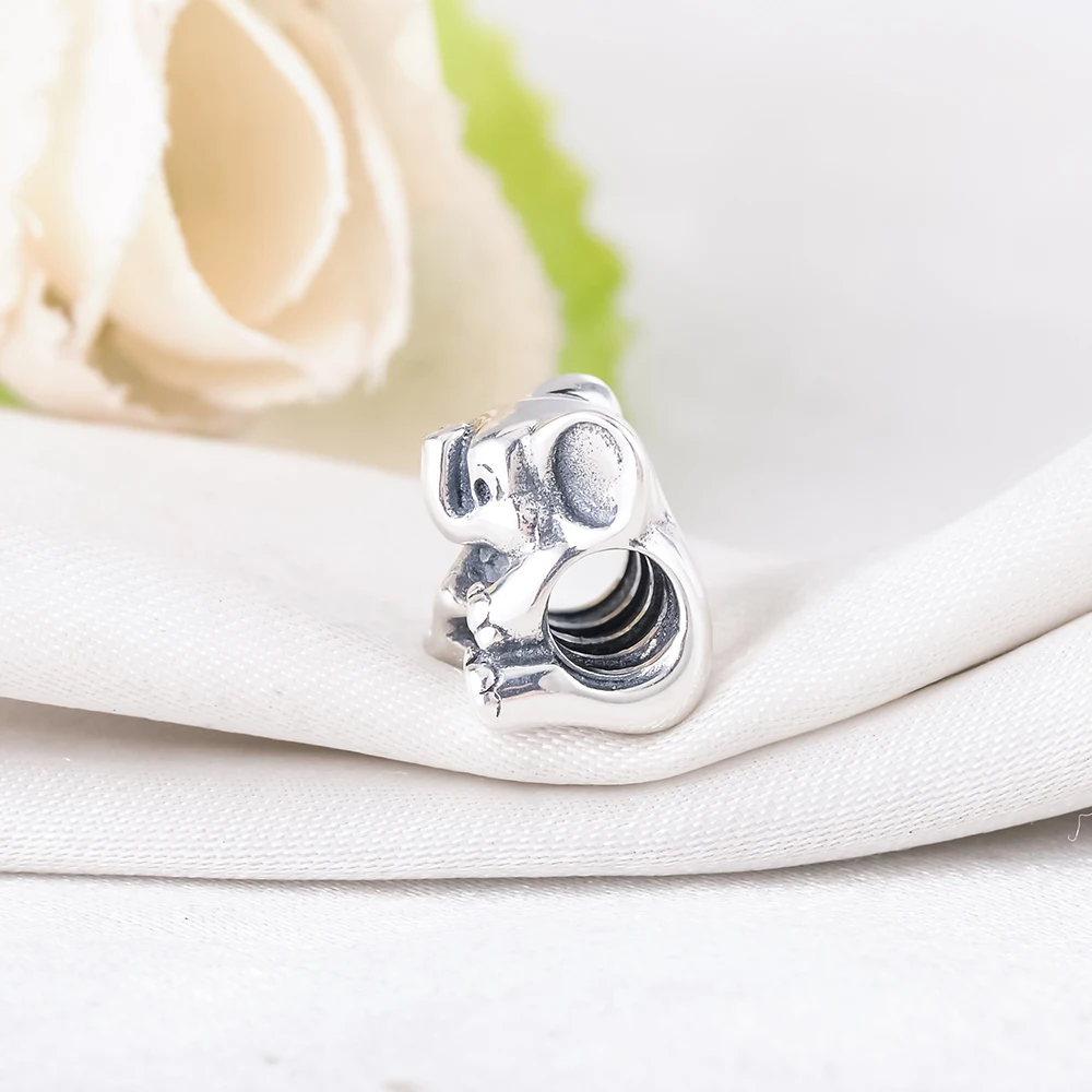 Suplush 925 пробы серебряные сверкающие бусины Подвески подходят бренд браслет для женщин Diy ювелирные аксессуары подарок для женщин