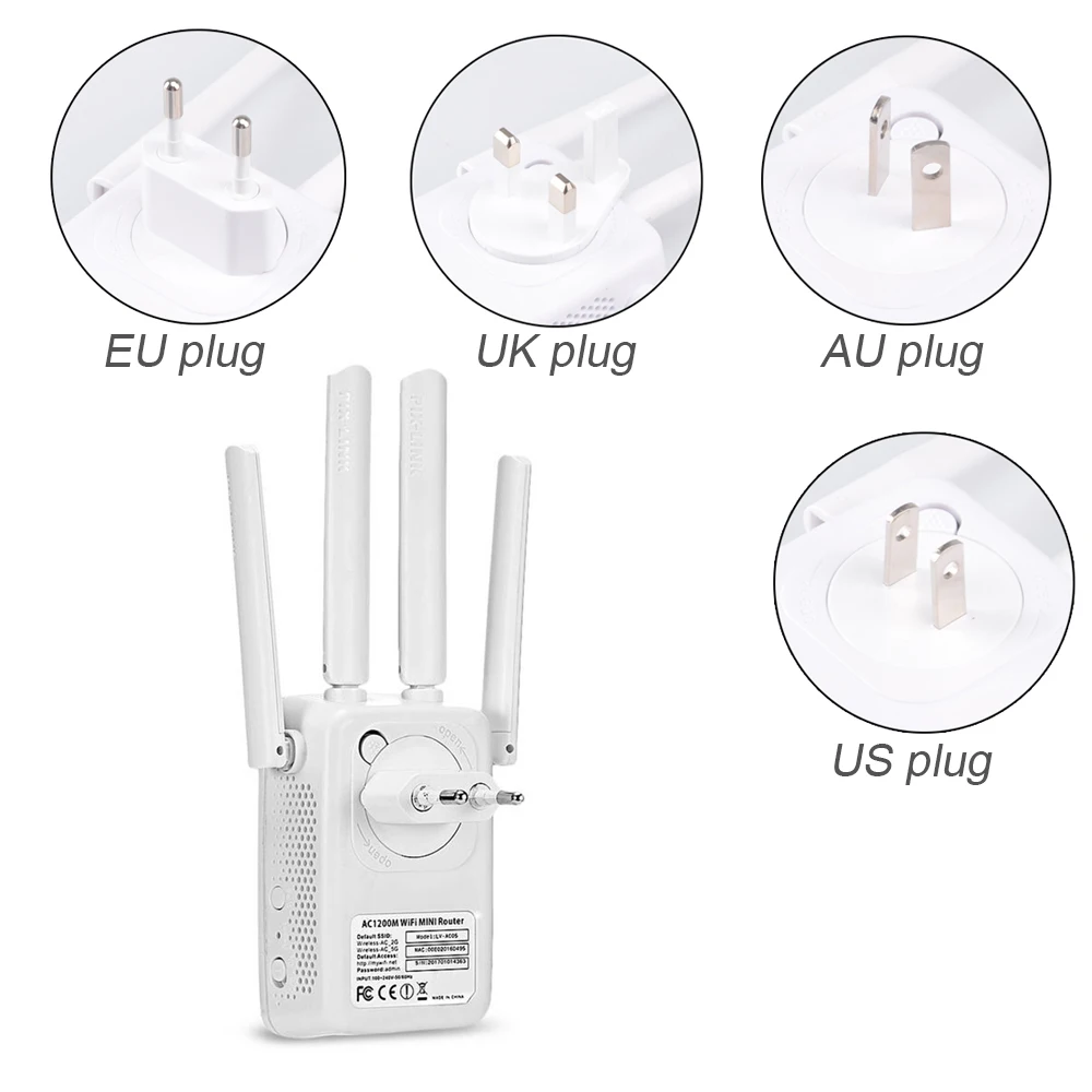 PIXLINK AC1200 wifi ретранслятор/маршрутизатор/точка доступа AP беспроводной расширитель