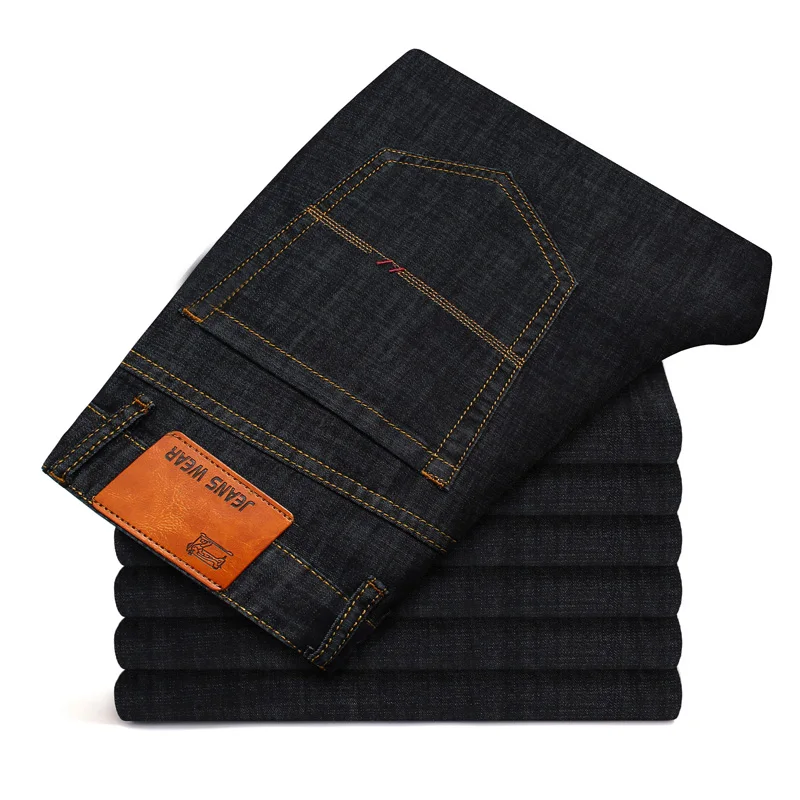 Джинсы мужские классические прямые хлопковые деловые 2019|Мужские джинсы| |