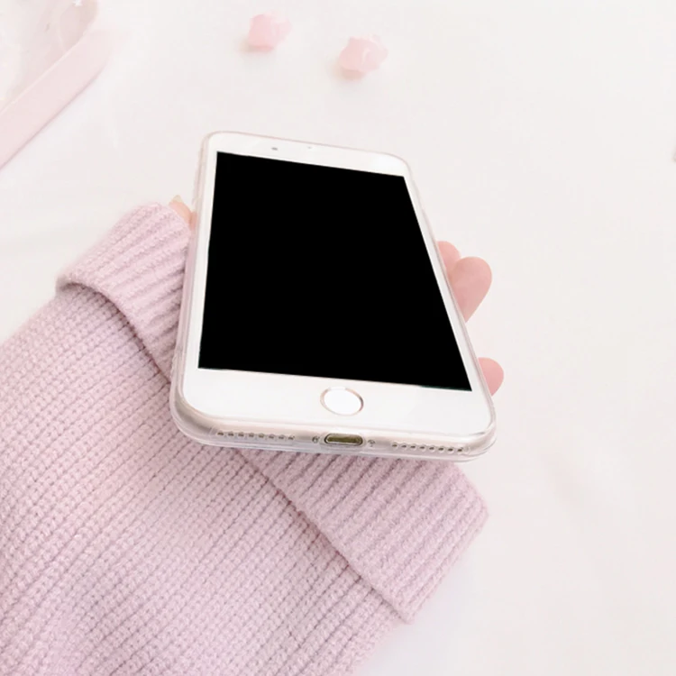 Гламурный чехол для телефона милый 3D Блестящий с сердечками iphone 7 8 6 6S Plus X