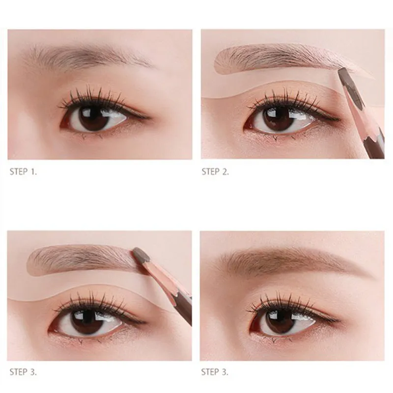 3 шт./лот трафареты для бровей Формирование уход за бровями модельный шаблон