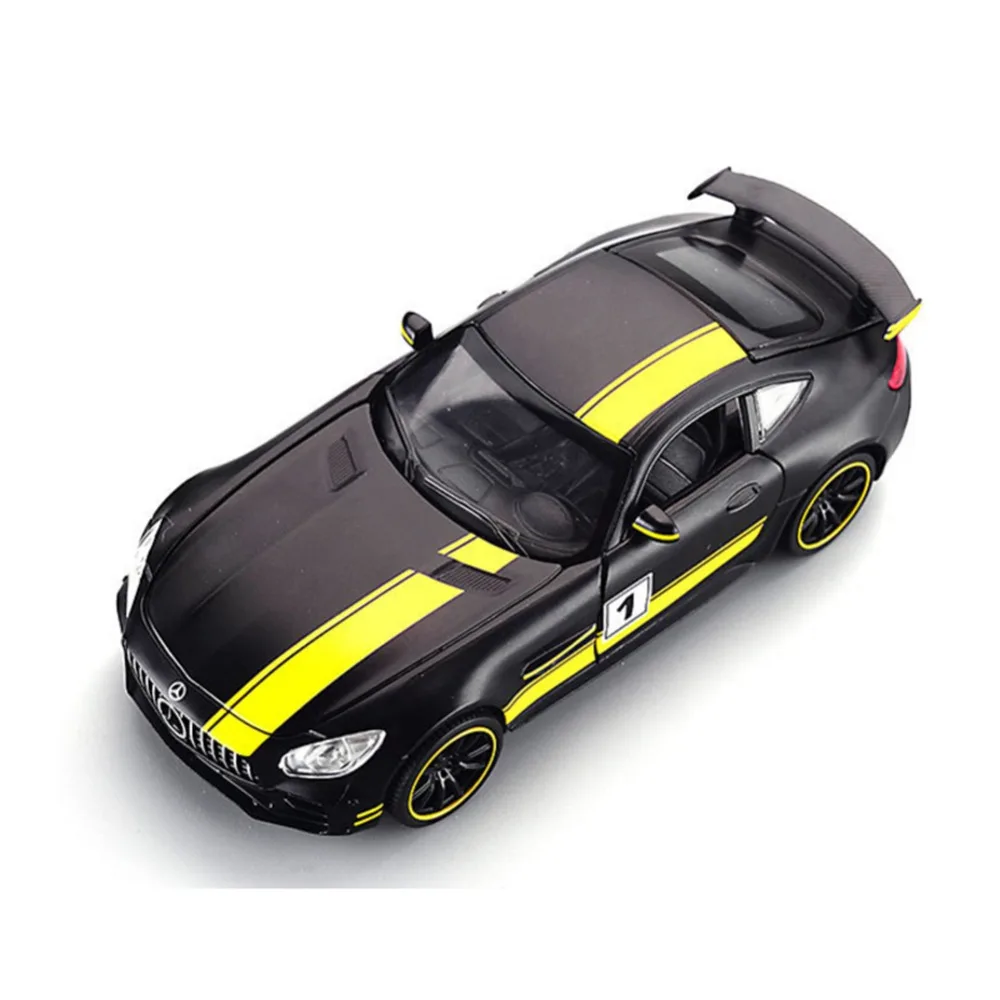 1:32 Mercedes-Benz AMG GT3 литая под давлением модель звук и светильник игрушка-автомобиль
