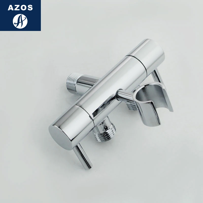 Azos биде кран под давлением разбрызгиватель головы латунь хром холодной воды две