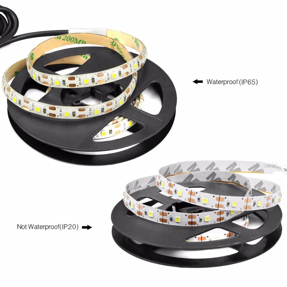 DC 5 В USB светодиодный светильник 2835 SMD RGB кабель лента 1 м 2 3 4 струнный PC tv фоновая