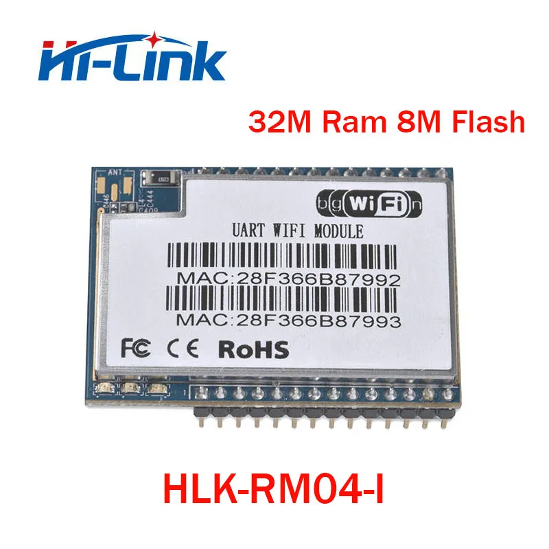

Free shipping HLK-RM04 RS232 RS485 Serial to WIFI Embedded wireless module with internal antenna 32M RAM 8M Flash