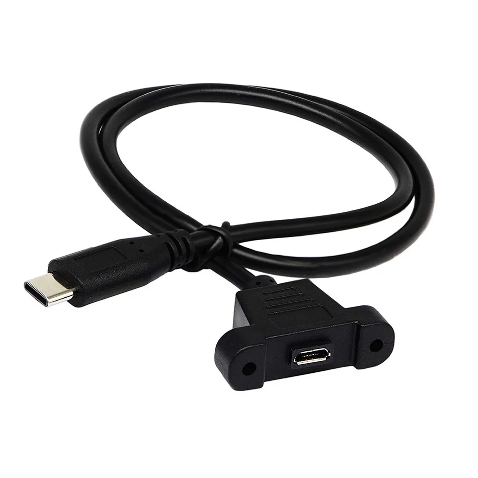 USB 3.1 Type C штекер на Micro 3. 0 5Pin гнездовой панельный кронштейн для синхронизации