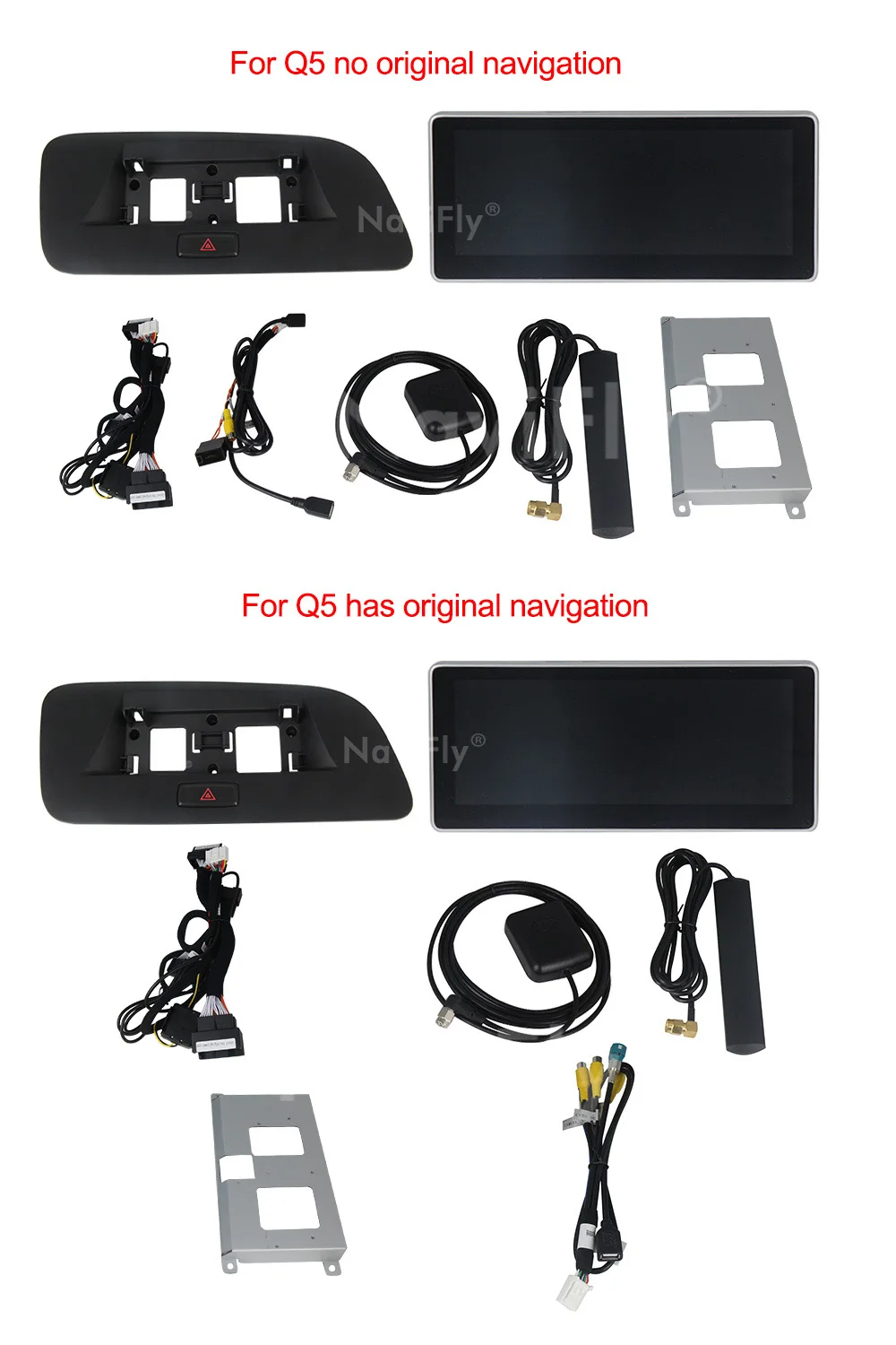 NaviFly 10,2" 3 ГБ+ 32 Гб 4G LTE мультимедиа для Android плеера для Audi Q5 2009- комплект с gps-навигатором wifi BT зеркальная ссылка