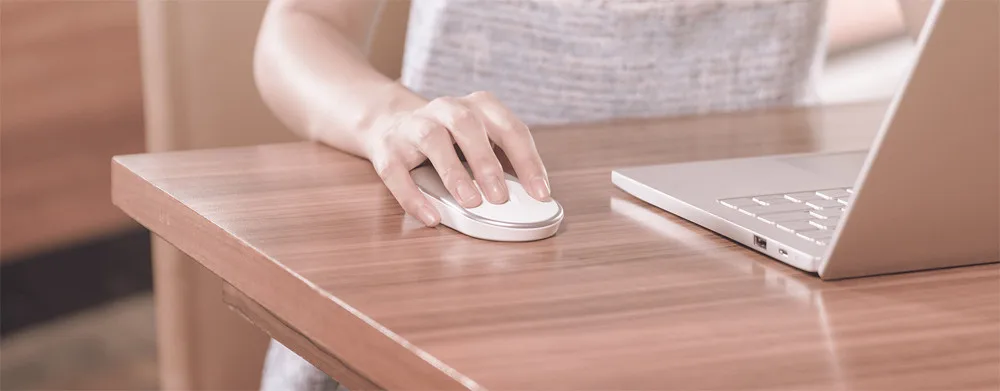 Оригинальная Xiaomi мышь Портативная оптическая беспроводная Bluetooth мышь 4,0 RF 2,4 GHz двойной режим подключения для портативных ПК