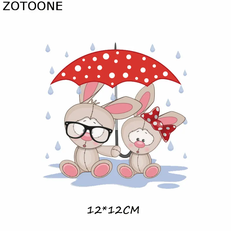 Термоклейкие патчи ZOTOONE с милыми мультяшными животными|Заплатки| |