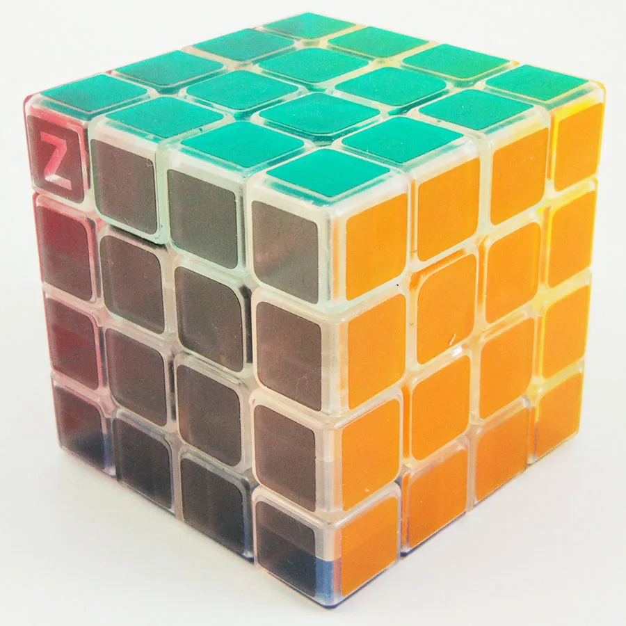 Z cube прозрачный головоломка волшебный куб 5x5 4x4x4 3x3x3 2x2x2 Пирамида Cubo Magico Развивающие игрушки для детей - Цвет: 4x4x4
