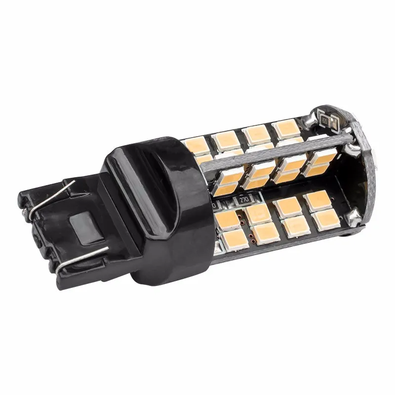 2 шт. T20 7443 W21/5 W супер яркий 79 SMD 2835 светодиодный авто светильник стоп-сигнала 21/5W Автомобильные поворотники лампы белого цвета-красный, желтый, 12V 2X