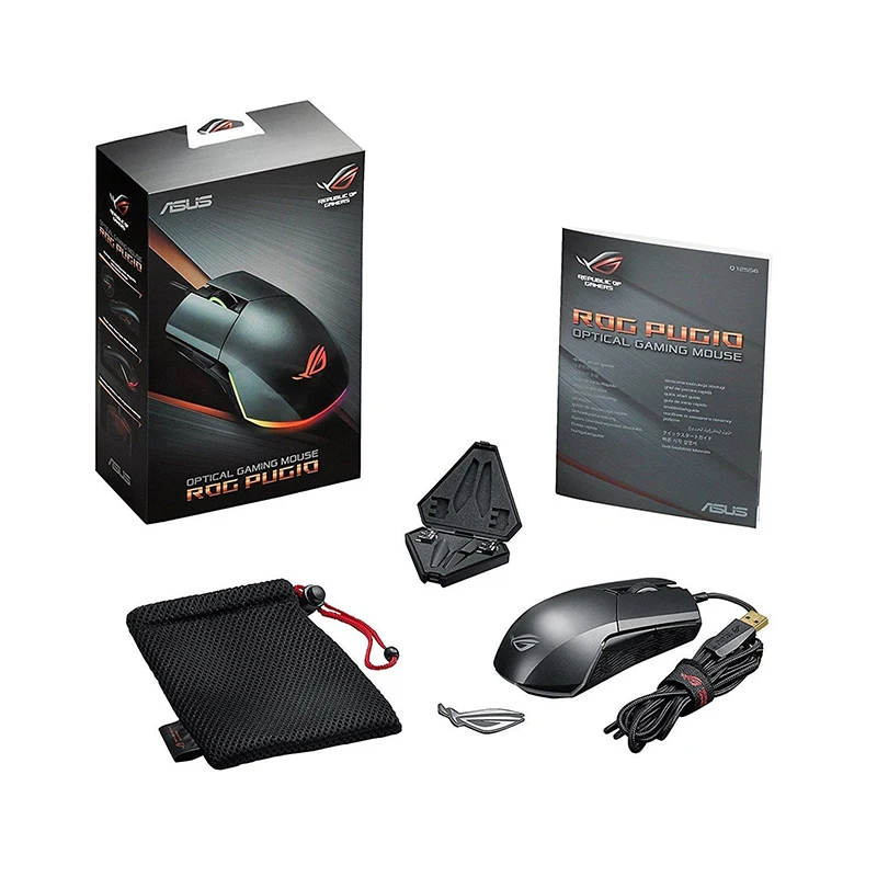 ASUS ROG Pugio P503 Aura RGB USB Проводная оптическая 7200 точек/дюйм 150IPS эргономичная