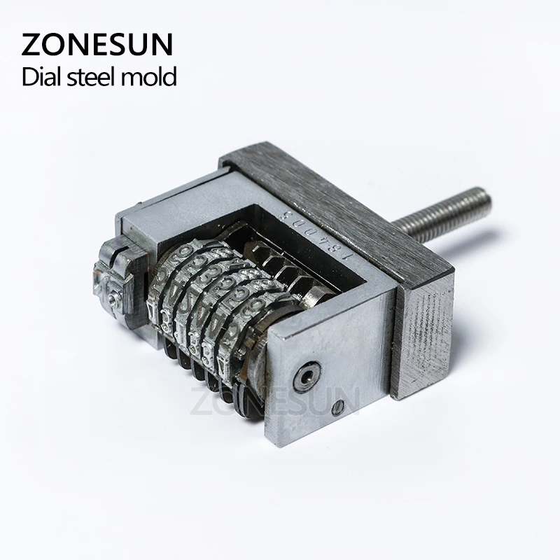 Небольшой Печатный инструмент ZONESUN для горячего тиснения печатный номер купона