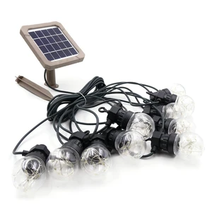 Водонепроницаемая Автоматическая гирлянда на солнечной батарее, 10 лампочек, длина 9,4 м