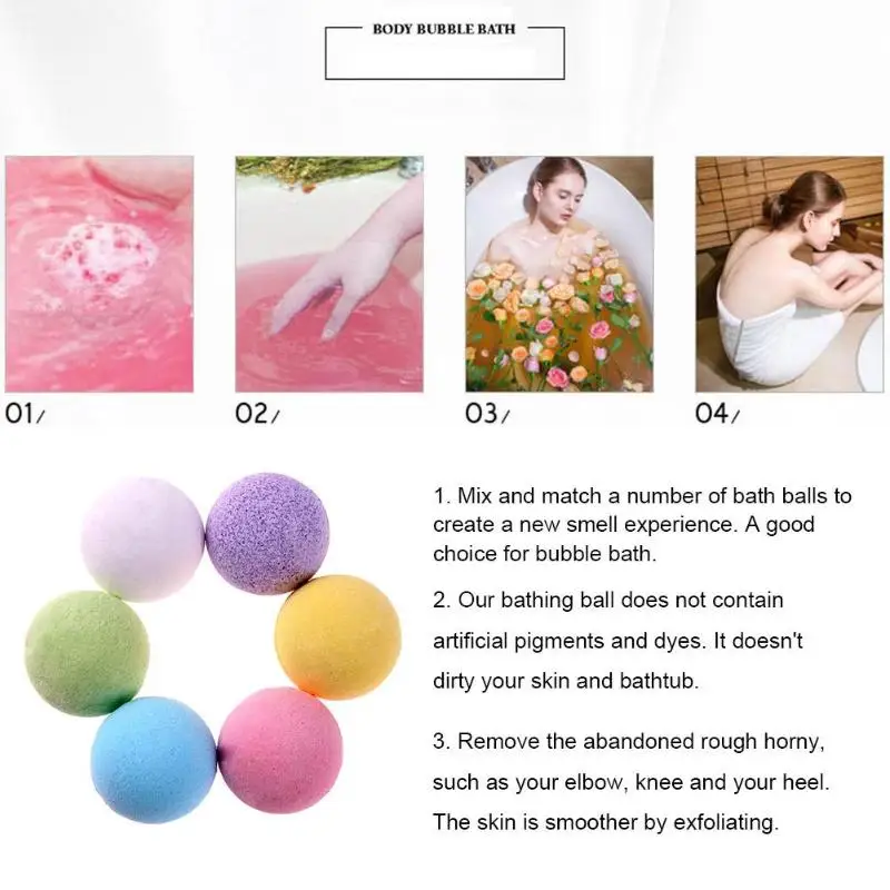 1 шт. глубокая морская ВАННА СОЛЬ эфирное масло для тела шарик ванны натуральные