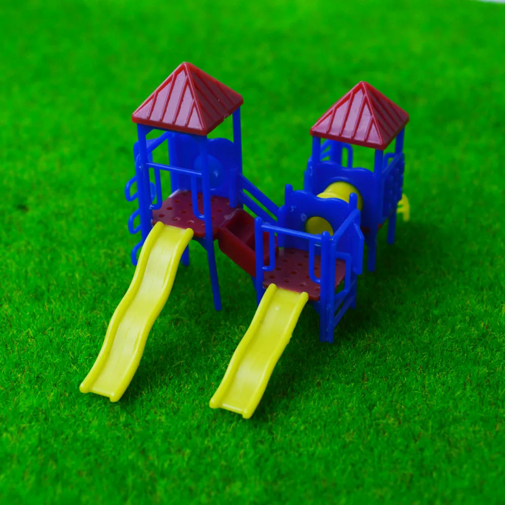 4 комплекта 1:150-200 архитектурный playgroud масштабная модель слайда дети пластиковая Уменьшенная модель слайда для улицы Toyoutdoor пейзажа