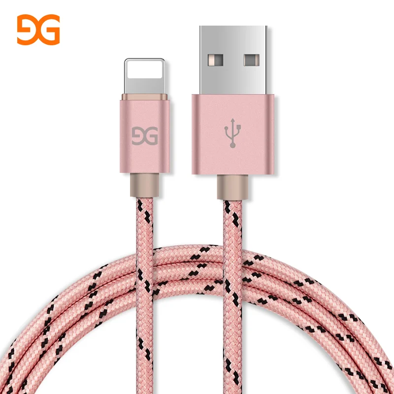 

GUSGU Nylon Braided USB Cable For iPhone X 8 8 Plus Fast Charge Cable For iPad USB Charger Cable For iPhone 7 7s Plus 6 6s 5 SE