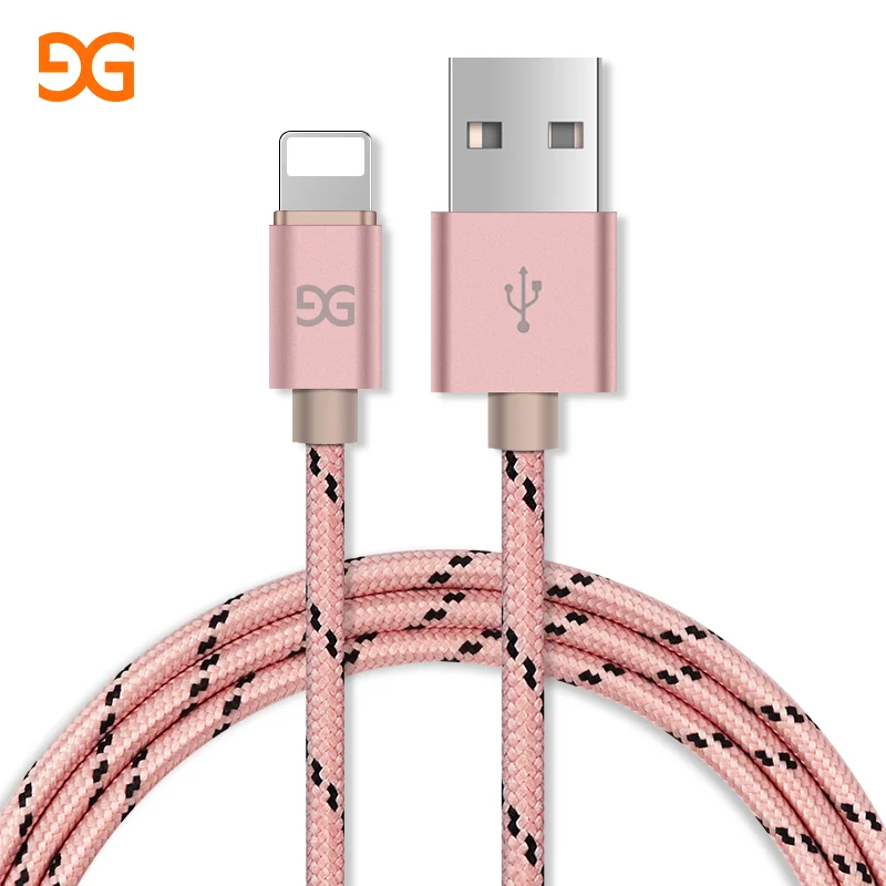 GUSGU нейлоновый Плетеный usb кабель для iPhone X 8 Plus быстрый зарядный iPad зарядки 7 7s 6 6s 5